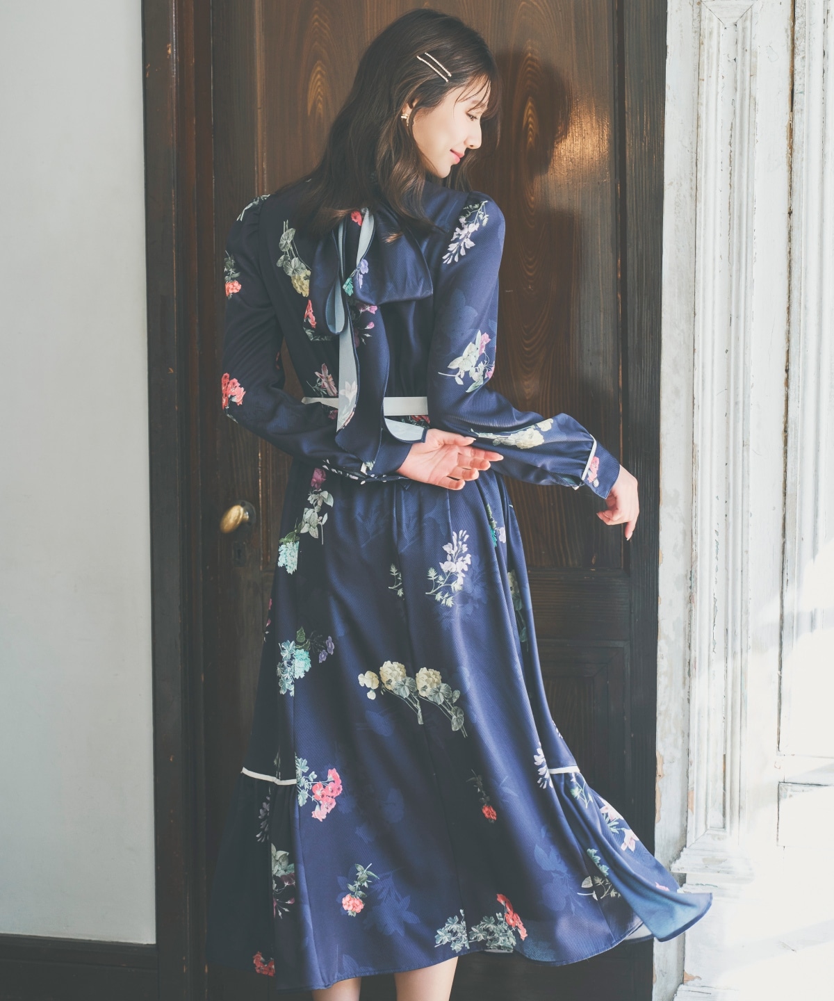 【先行予約受付中】クラシックフラワーワンピース