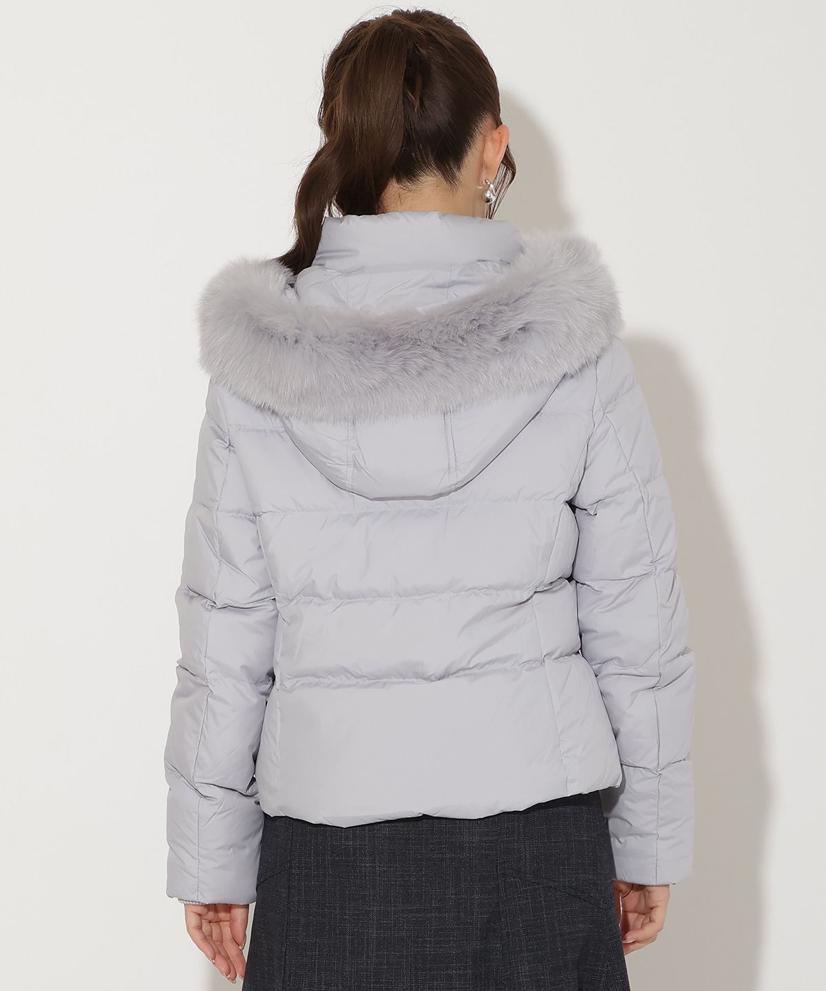 FOXファー付きショートダウン