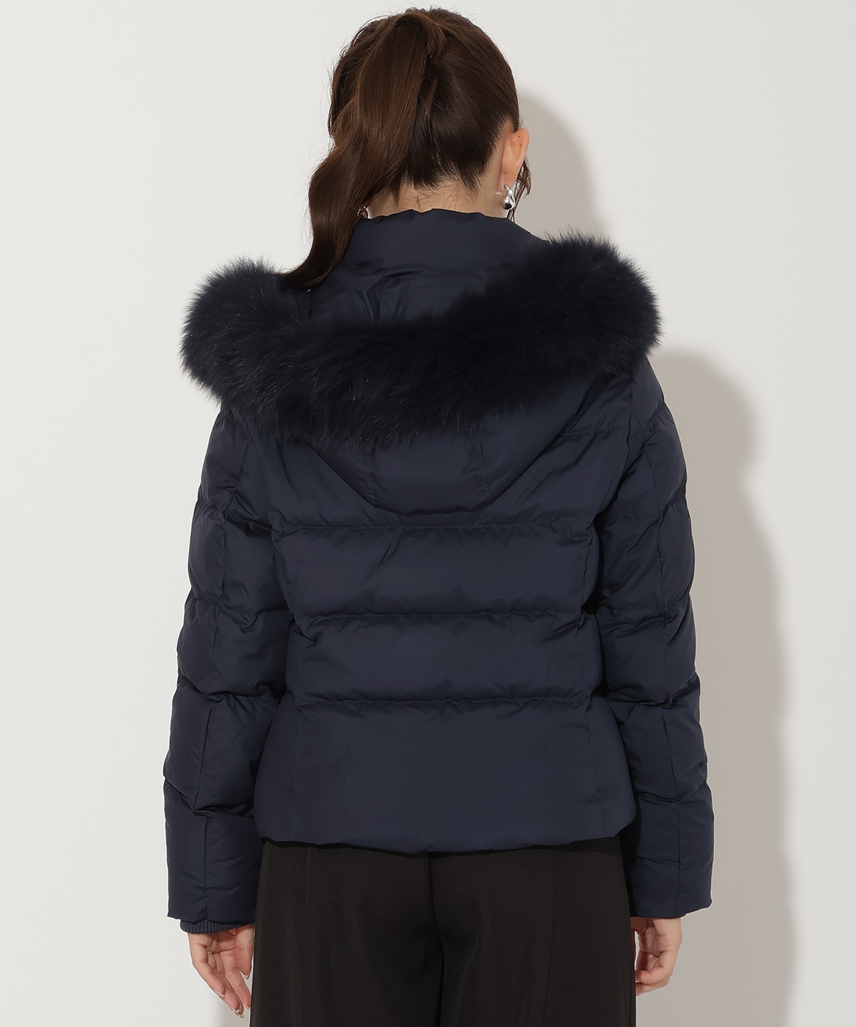 FOXファー付きショートダウン