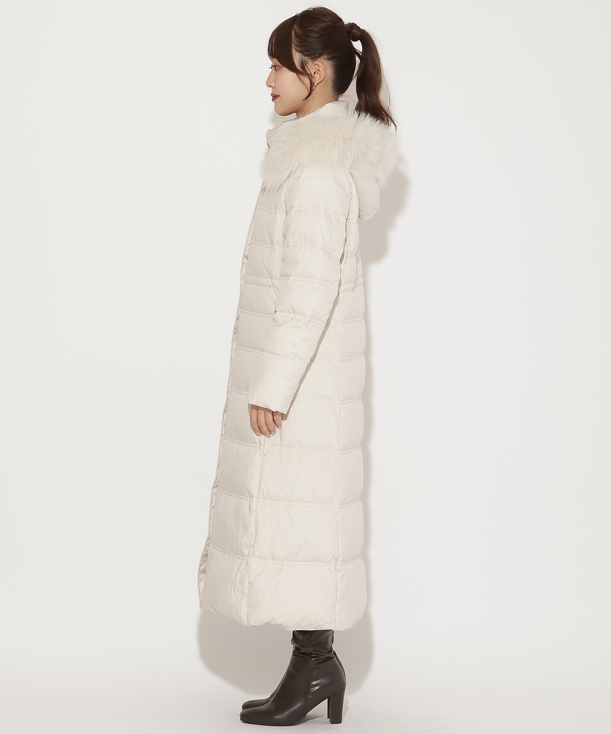 FOXファー付きスーパーロングダウン