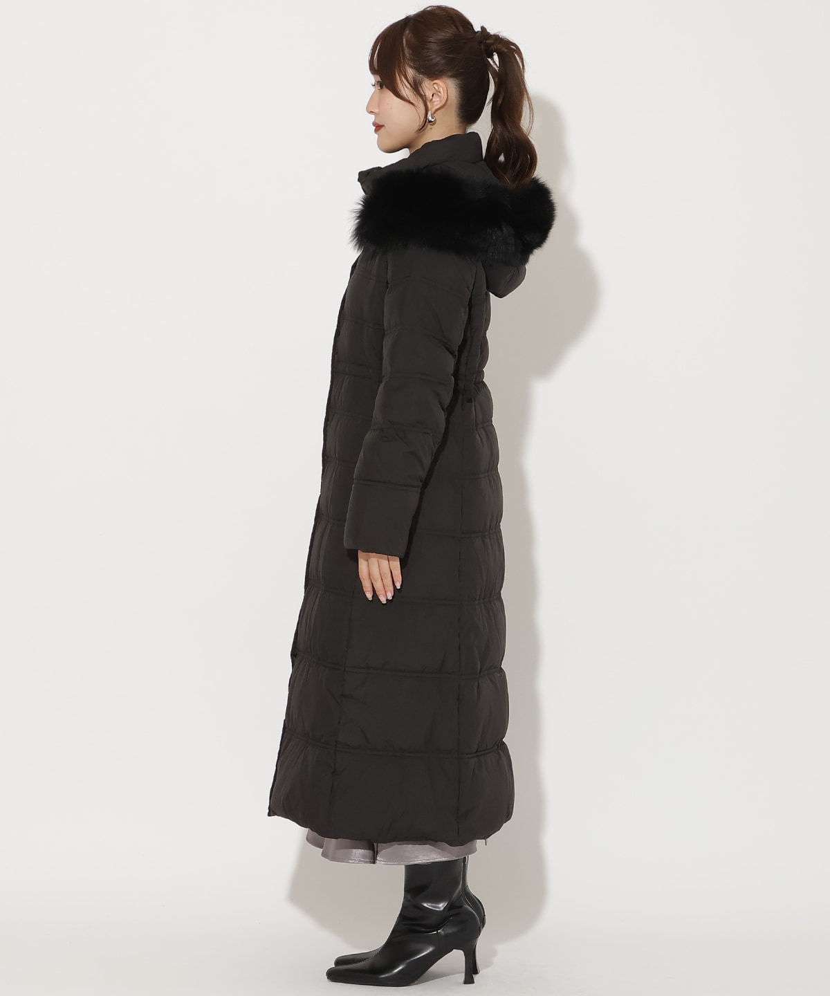 FOXファー付きスーパーロングダウン