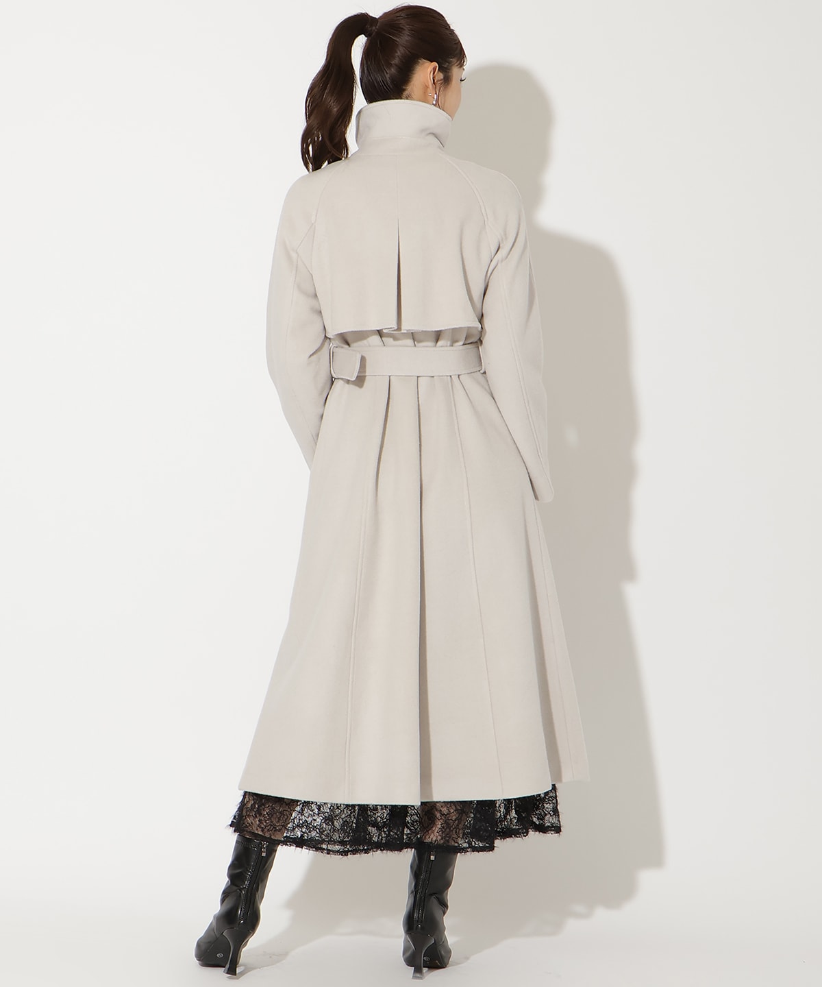 ウールビーバーロングコート