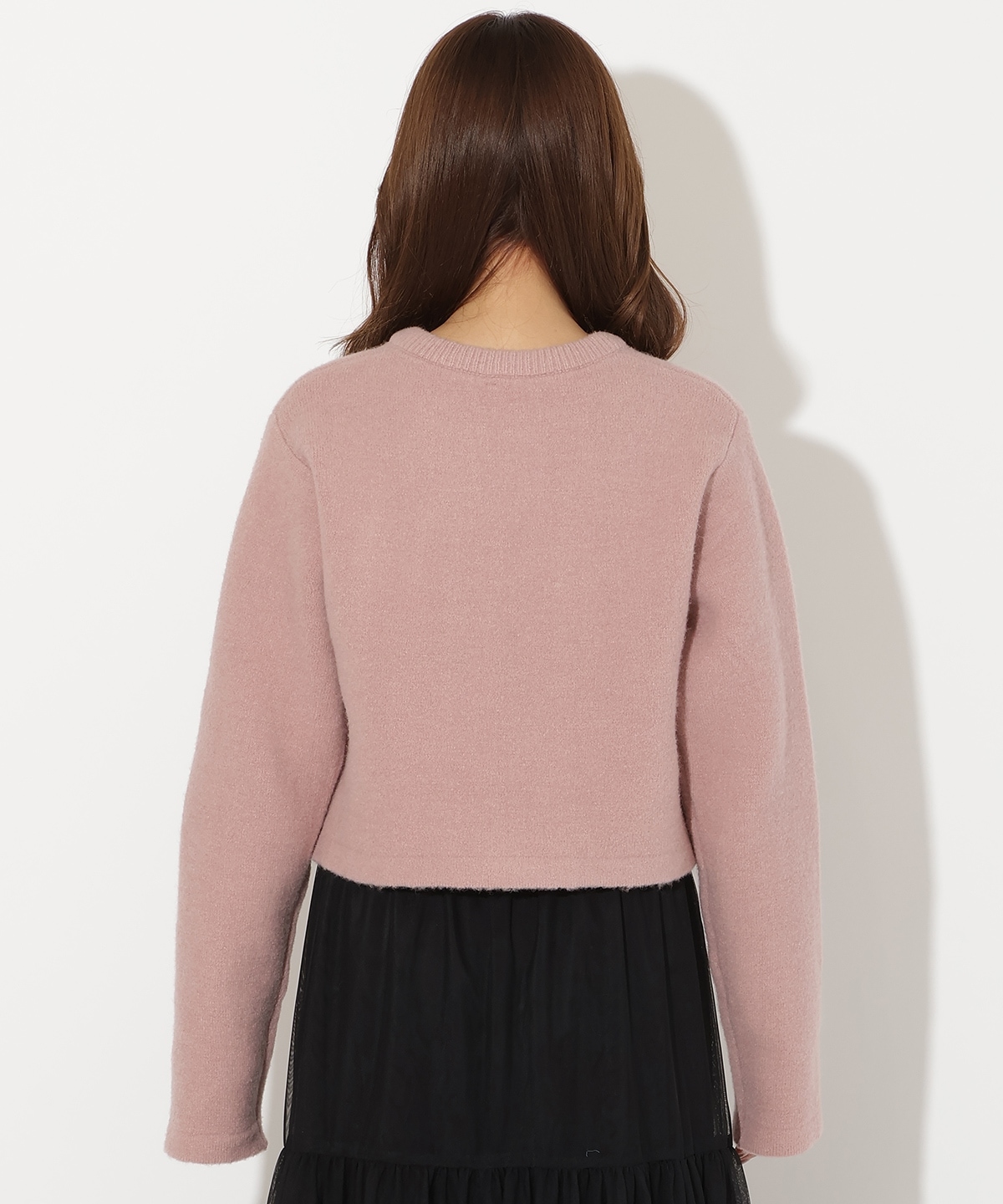 ビジュー付きニットカーディガン