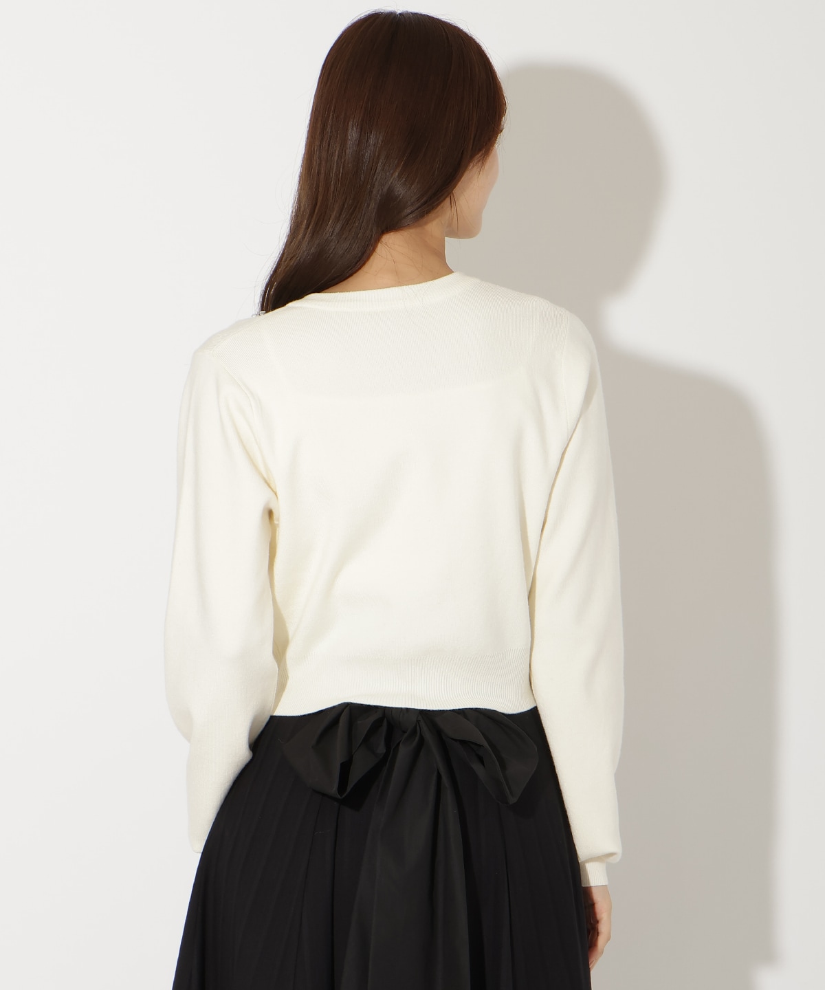 ビジュー×パールニットカーディガン