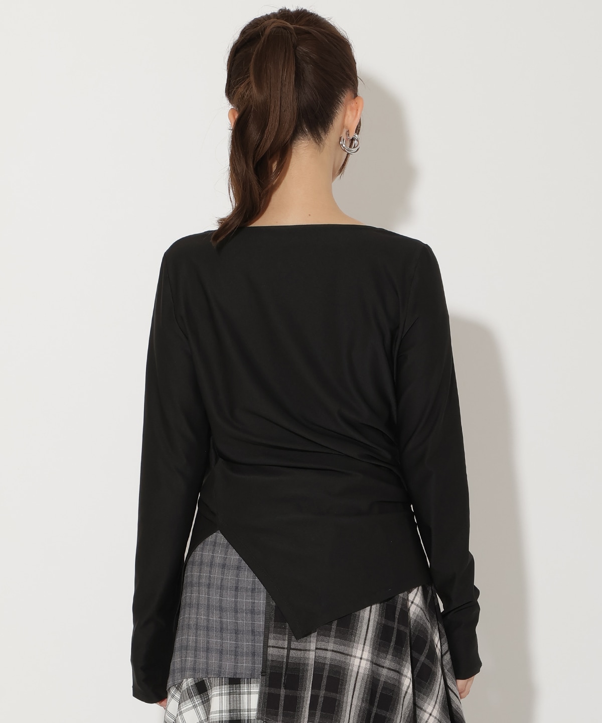 ドレープカットソー