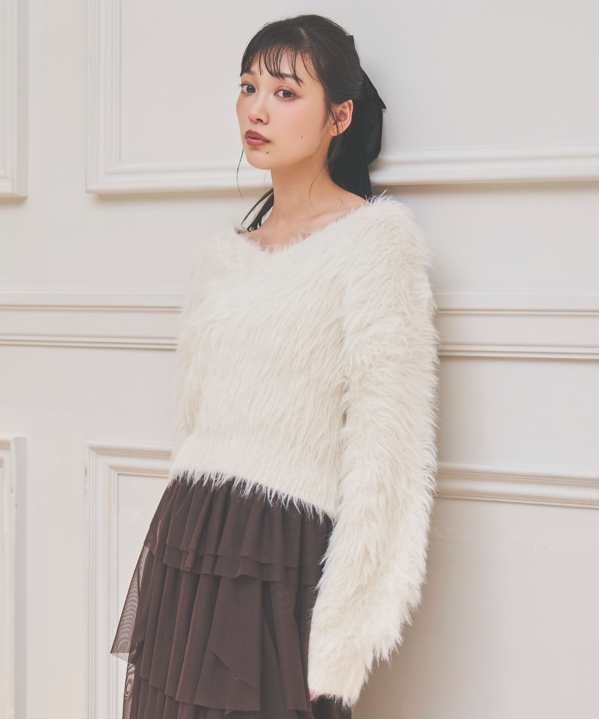 ロングフェザープルオーバー