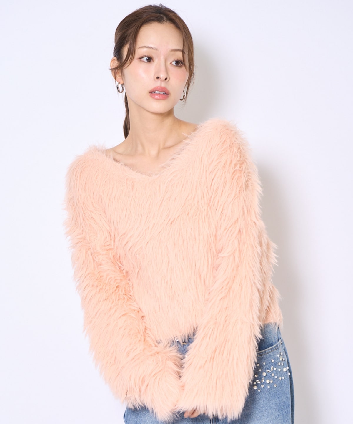 ロングフェザープルオーバー