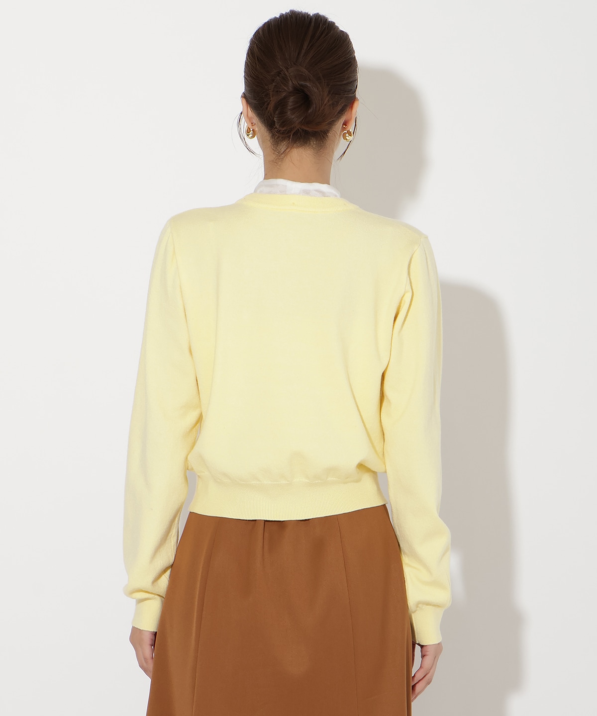 【先行予約受付中】異素材リボンニットカーディガン