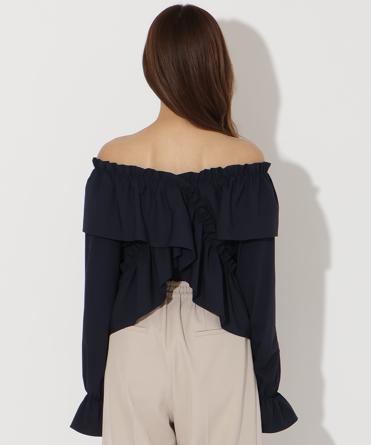 【先行予約受付中】フリルクロスブラウス