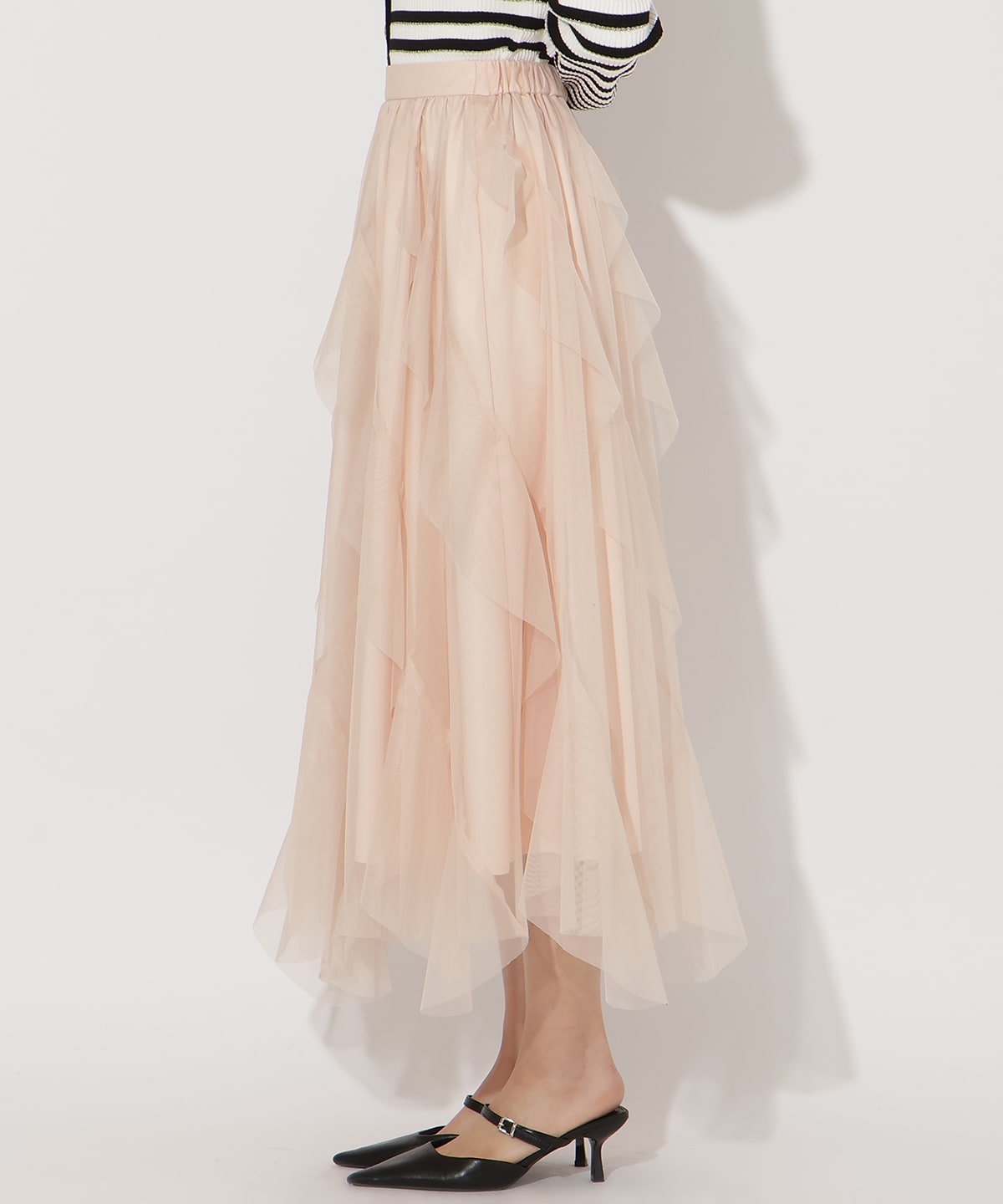 【先行予約受付中】ラッフルフリルチュールスカート