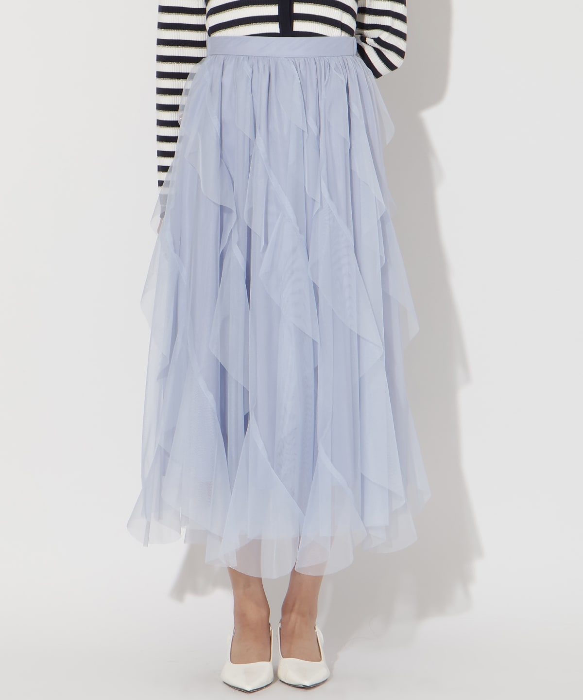 【先行予約受付中】ラッフルフリルチュールスカート