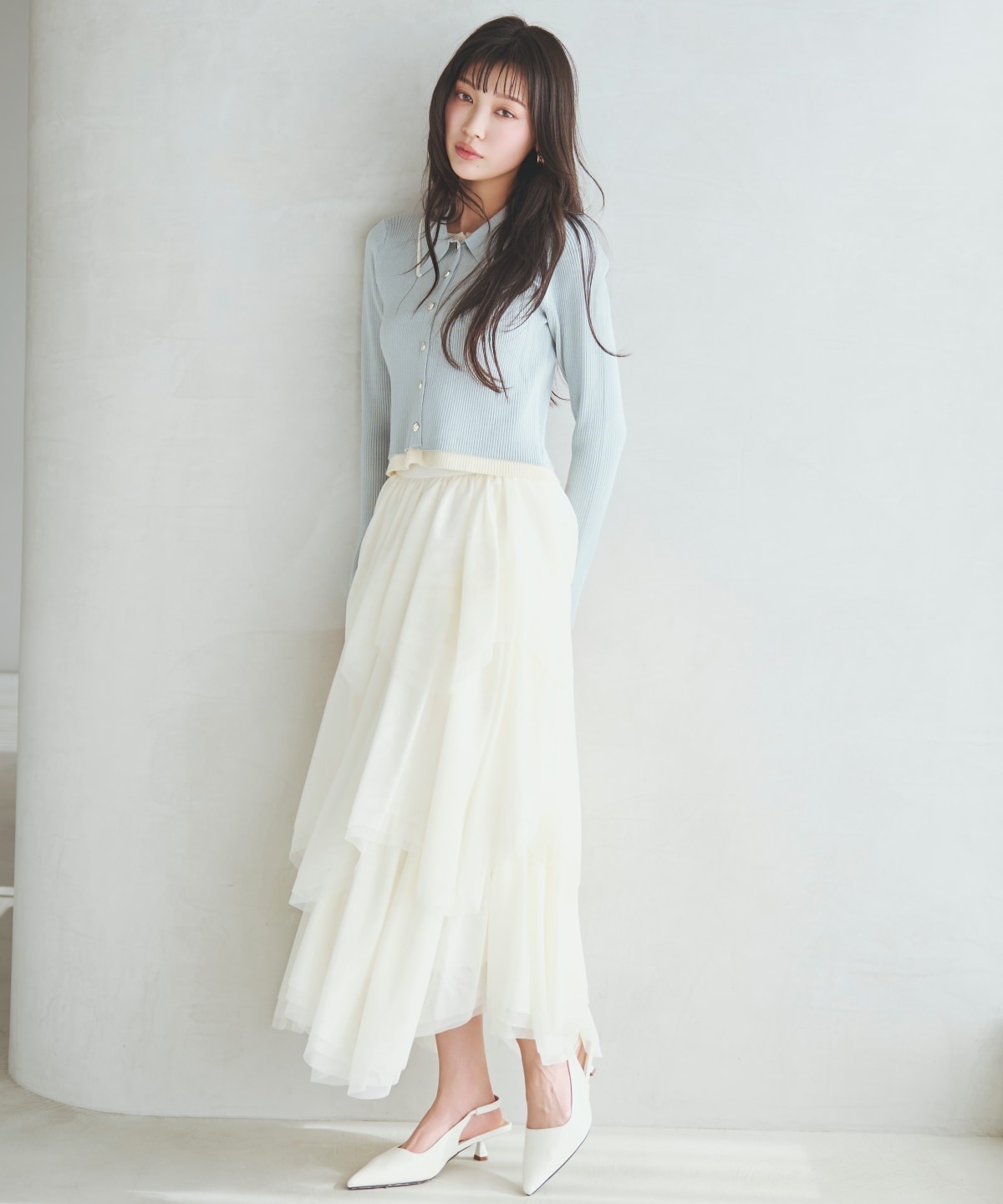 【先行予約受付中】チュールティアードスカート