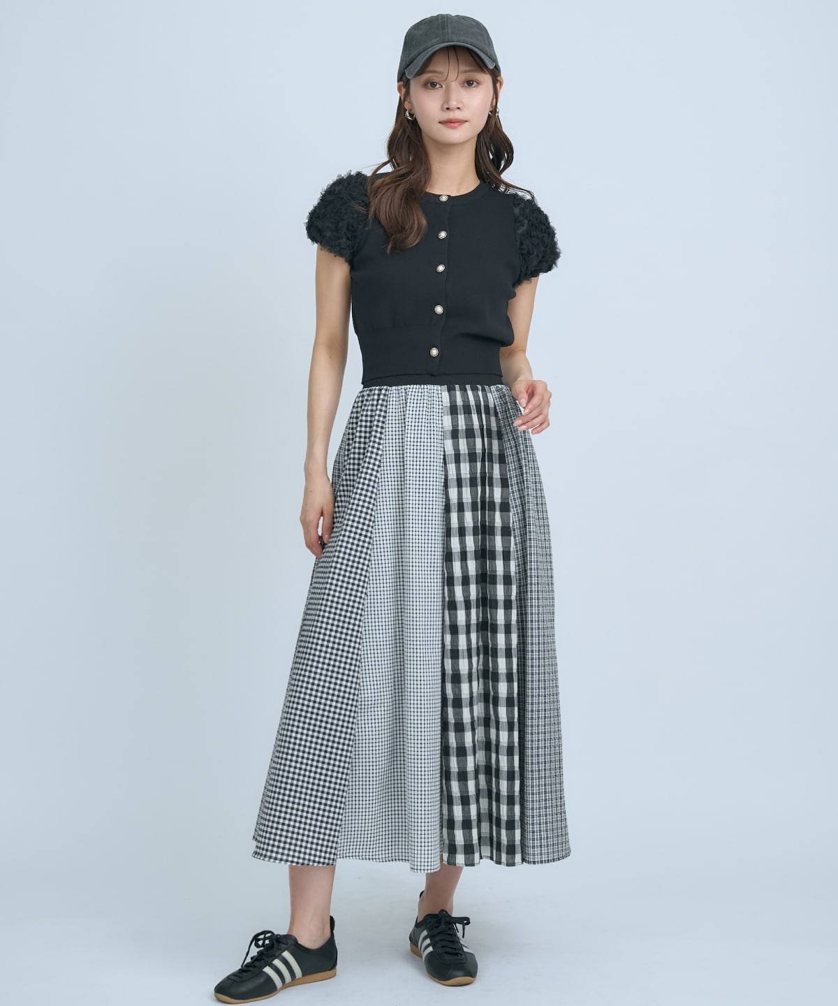 サッカーギンガム組み合わせスカート