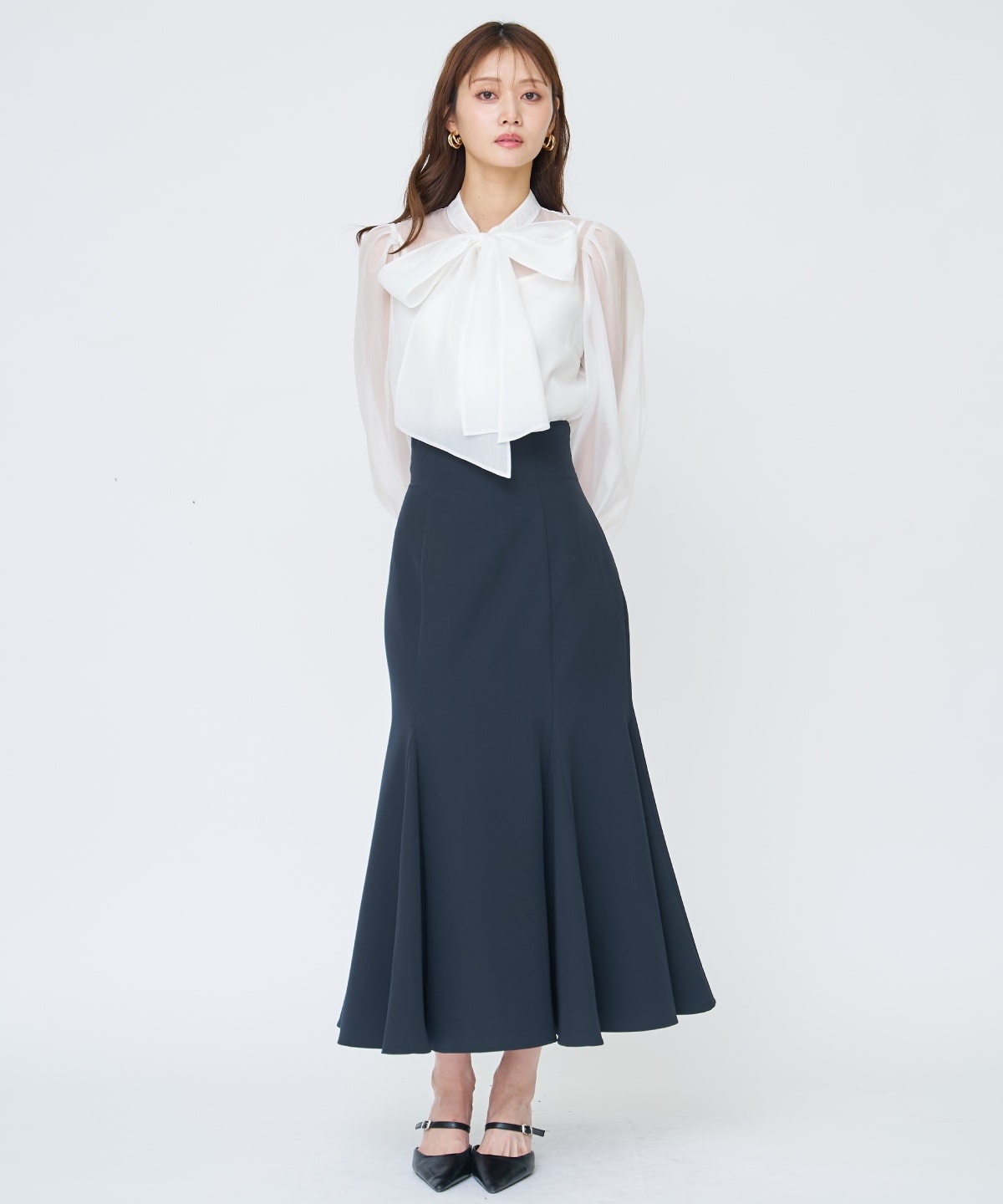 【先行予約受付中】バックレースアップマーメイドスカート