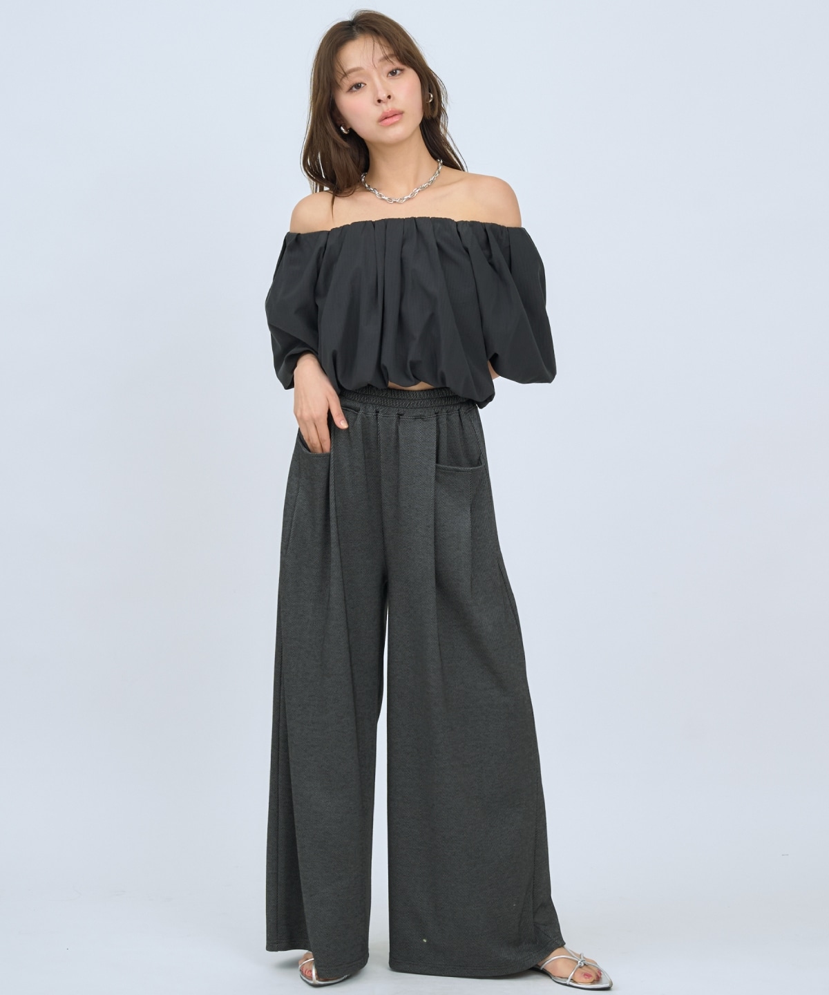 【先行予約受付中】カットツイルポケットタックパンツ