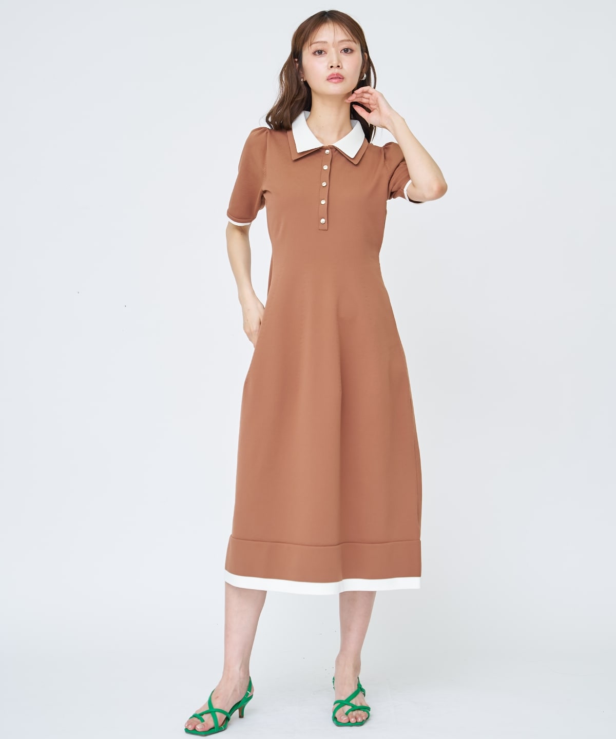 【先行予約受付中】ポロニットワンピース