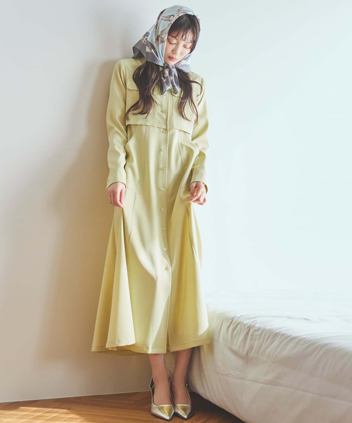 サファリシャツワンピース