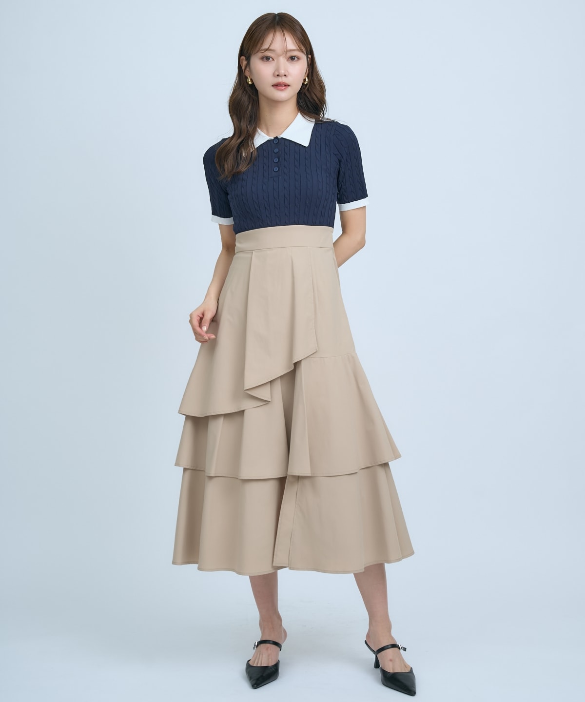 【先行予約受付中】イレギュラーヘムドッキングワンピース