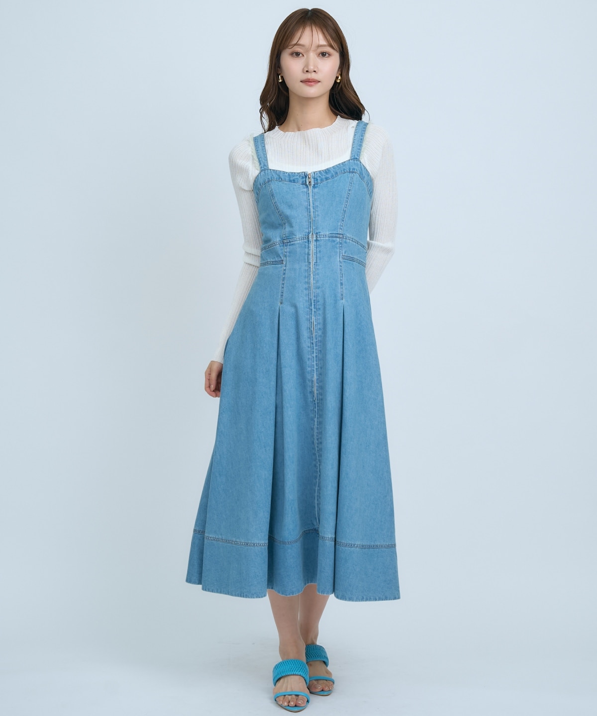 【先行予約受付中】デニムジャンパースカート