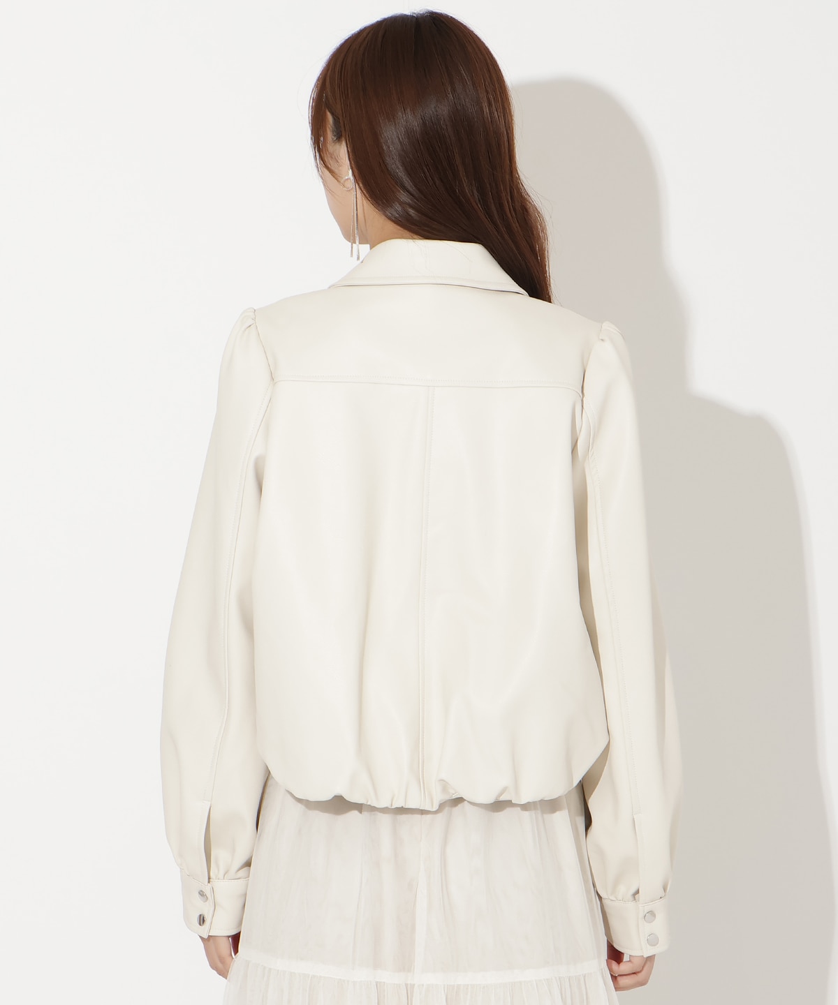 【先行予約受付中】フェイクレザーブルゾン