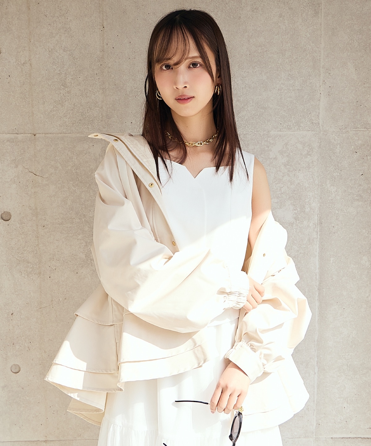 ペプラムマウンテンパーカー