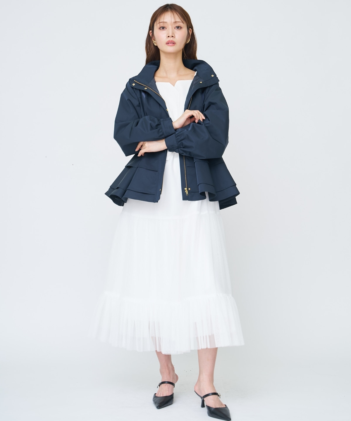 ペプラムマウンテンパーカー