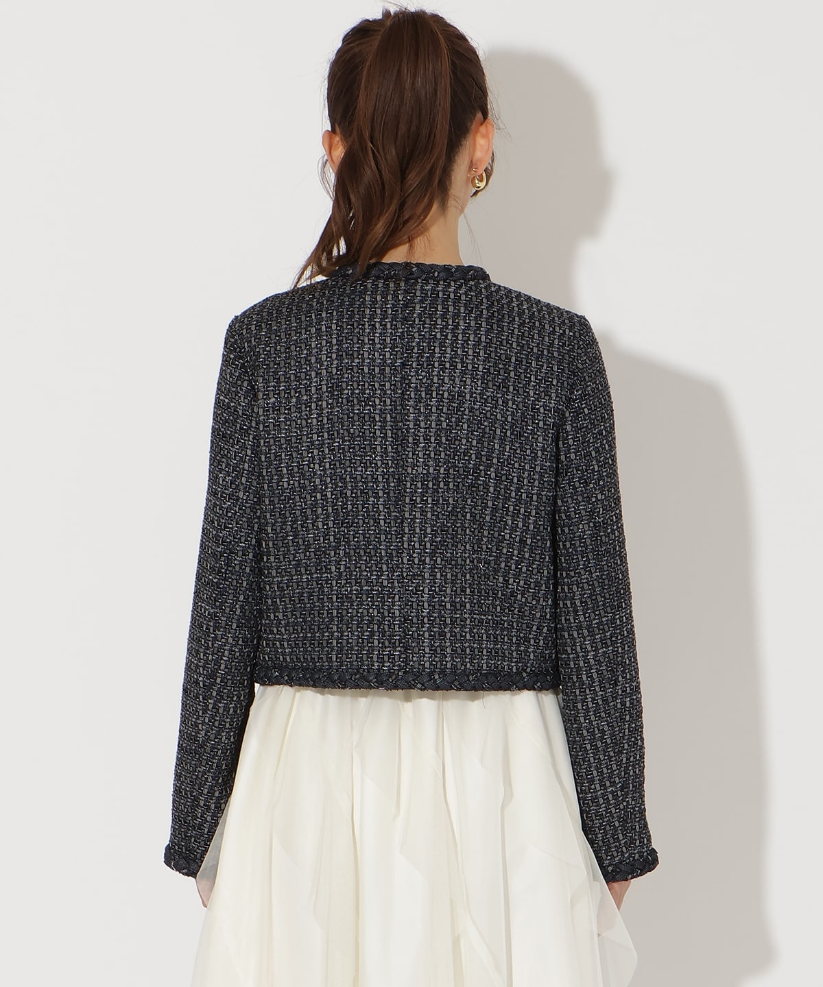 【先行予約受付中】デニムコンビツイードジャケット