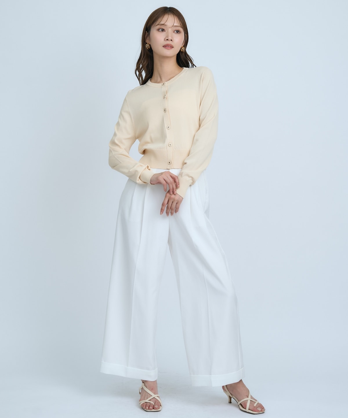 【UVカット】クルーネックカーディガン