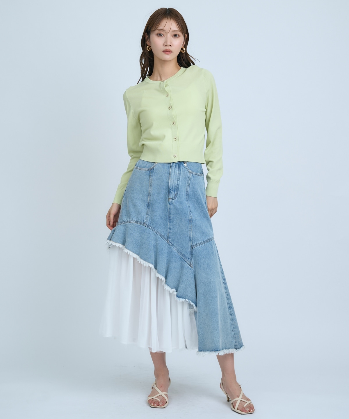 【UVカット】クルーネックカーディガン