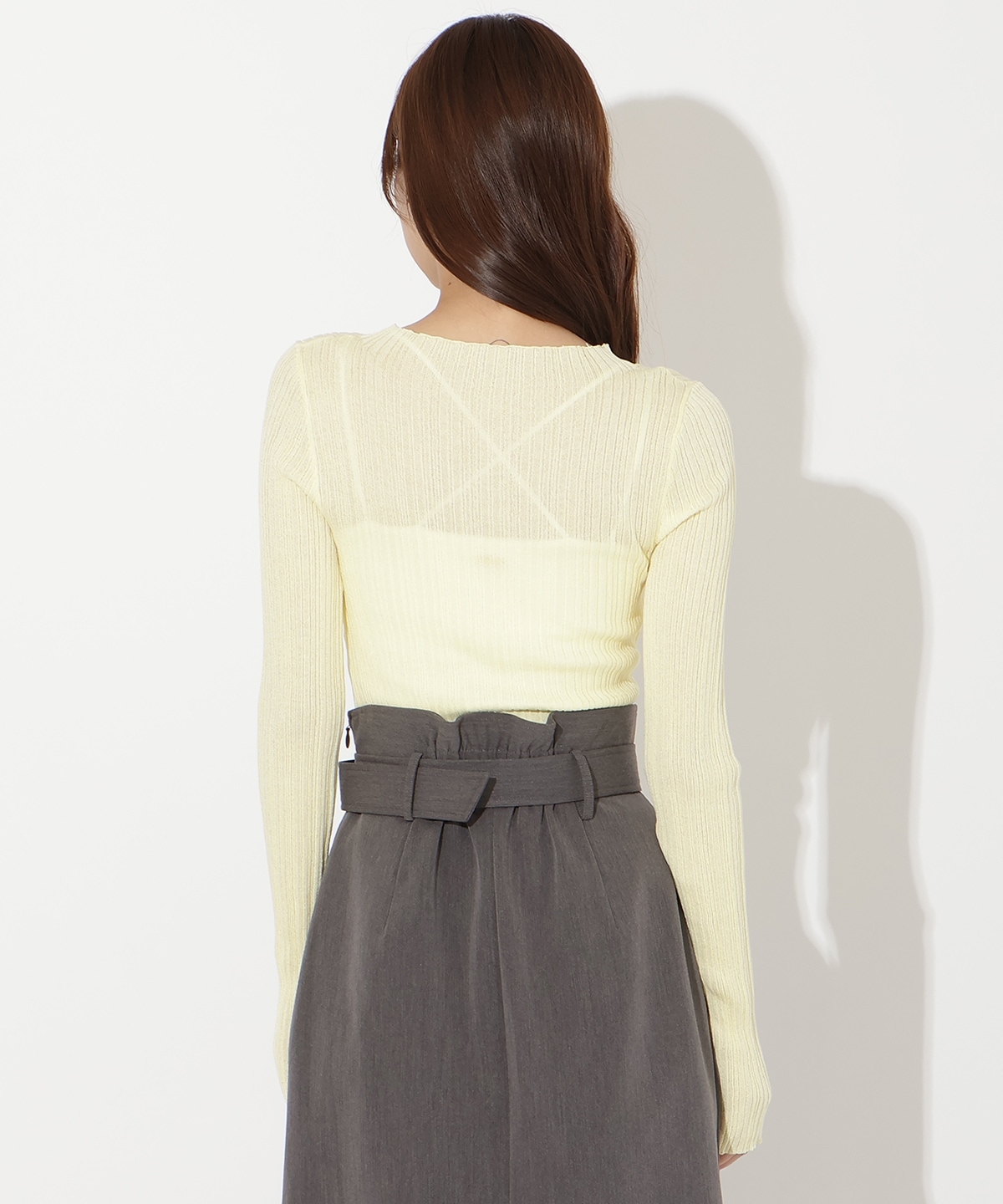 【先行予約受付中】シアーランダムリブニットプルオーバー