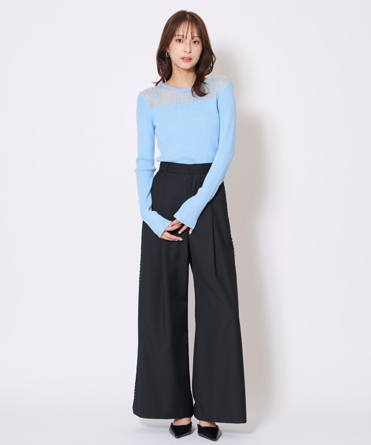 【先行予約受付中】シアーリブニットプルオーバー