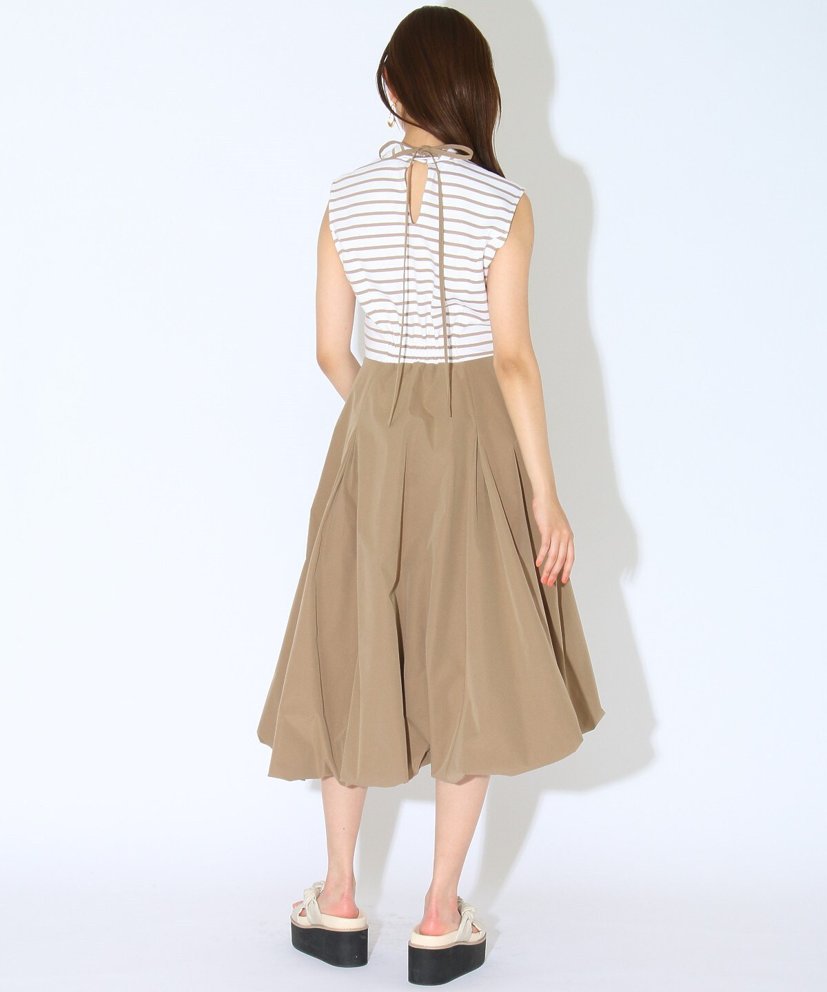 ボーダー バルーンスカートドッキングワンピース S ベージュ Redyazel 公式オンラインショップ バーンデストローズ ボーダー バルーンスカートドッキングワンピース S ベージュ Redyazel 公式オンラインショップ バーンデストローズ