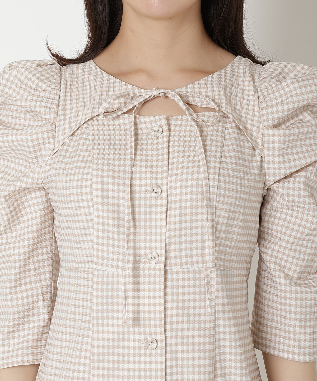 デコルテリボンあきマーメイドワンピース