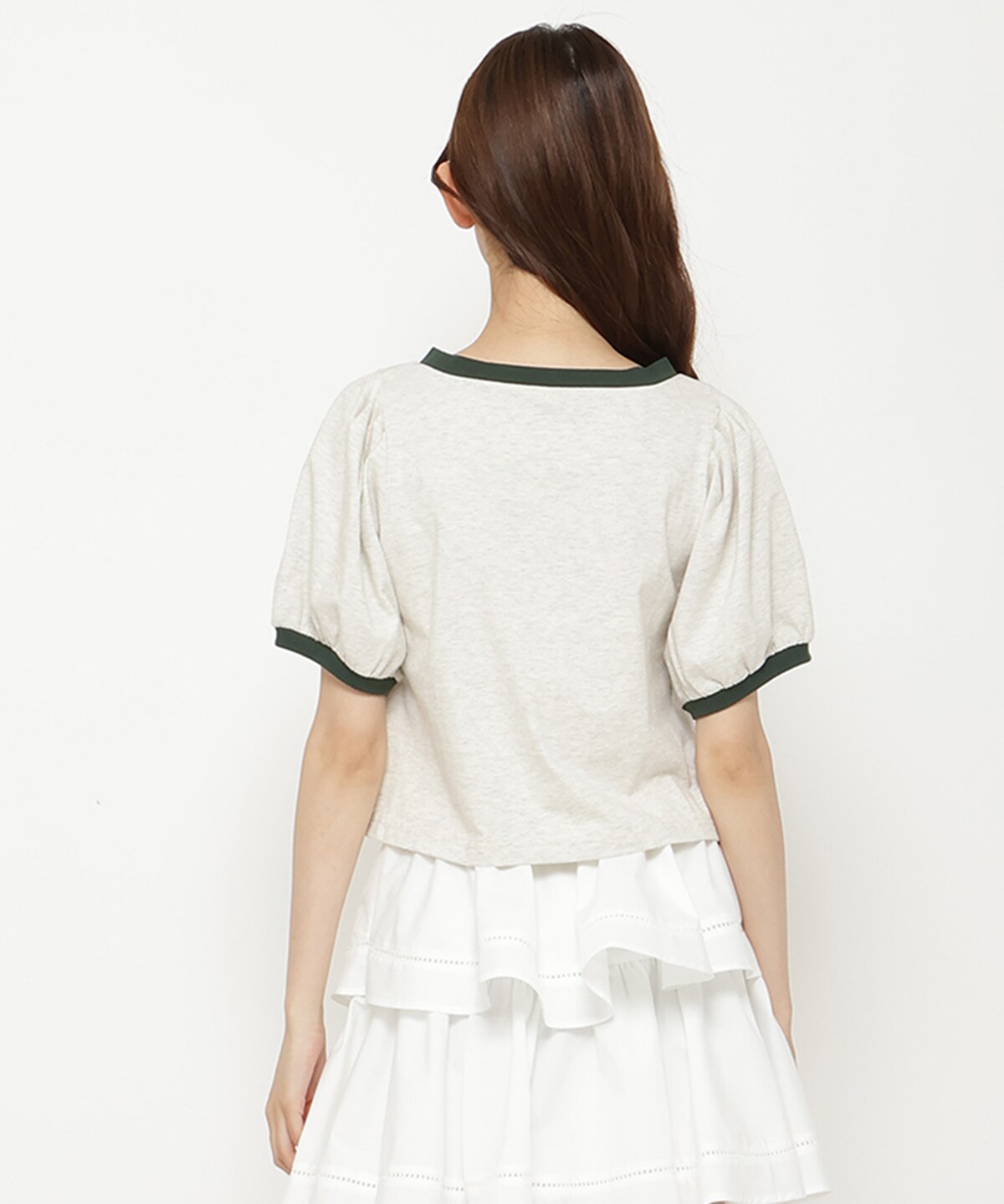 ミッキー&ミニー / トラベルデザイン リンガーTシャツ