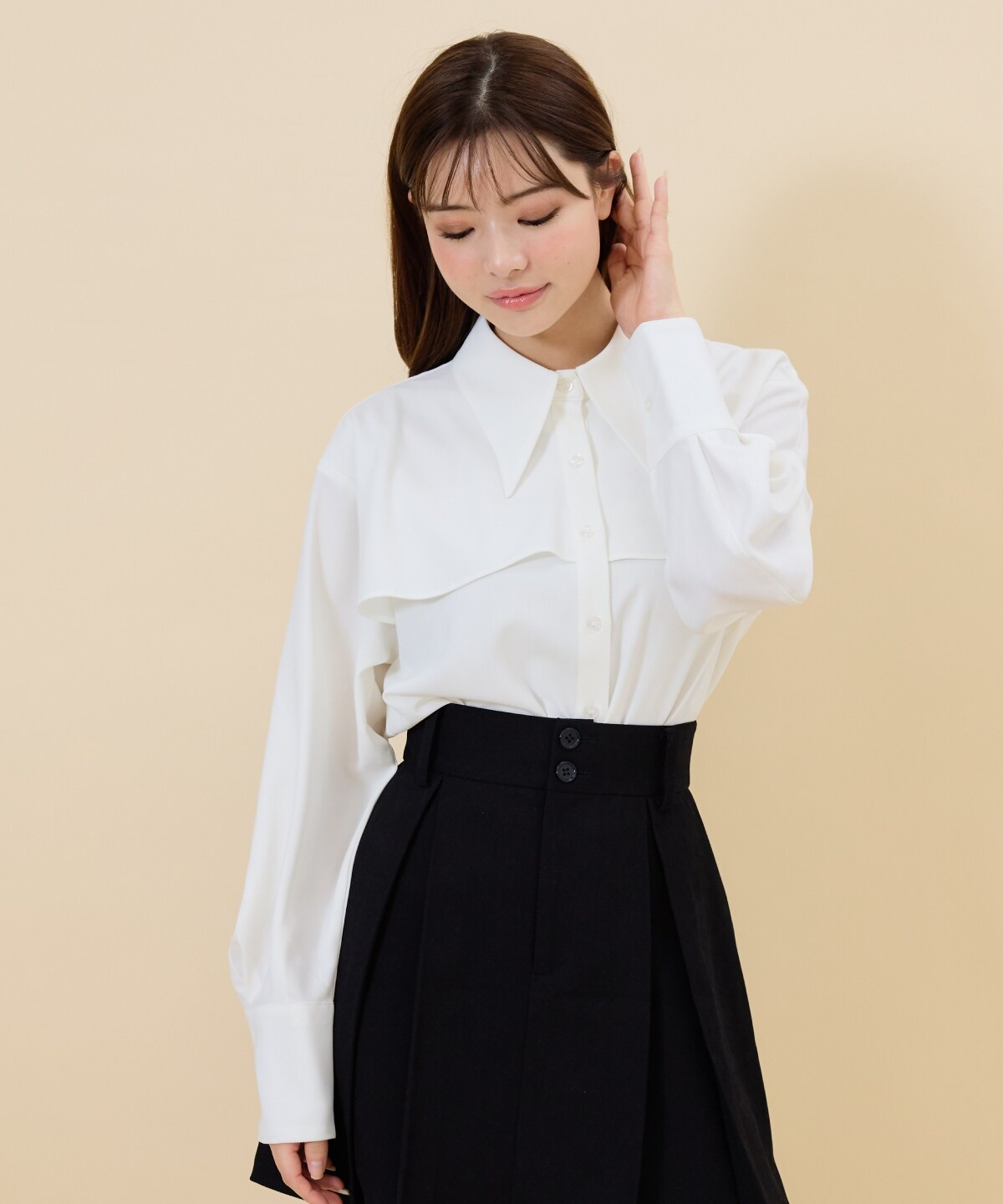 ミニモード ホワイト ケープ 4（ケープ、マント ウエディングドレス  