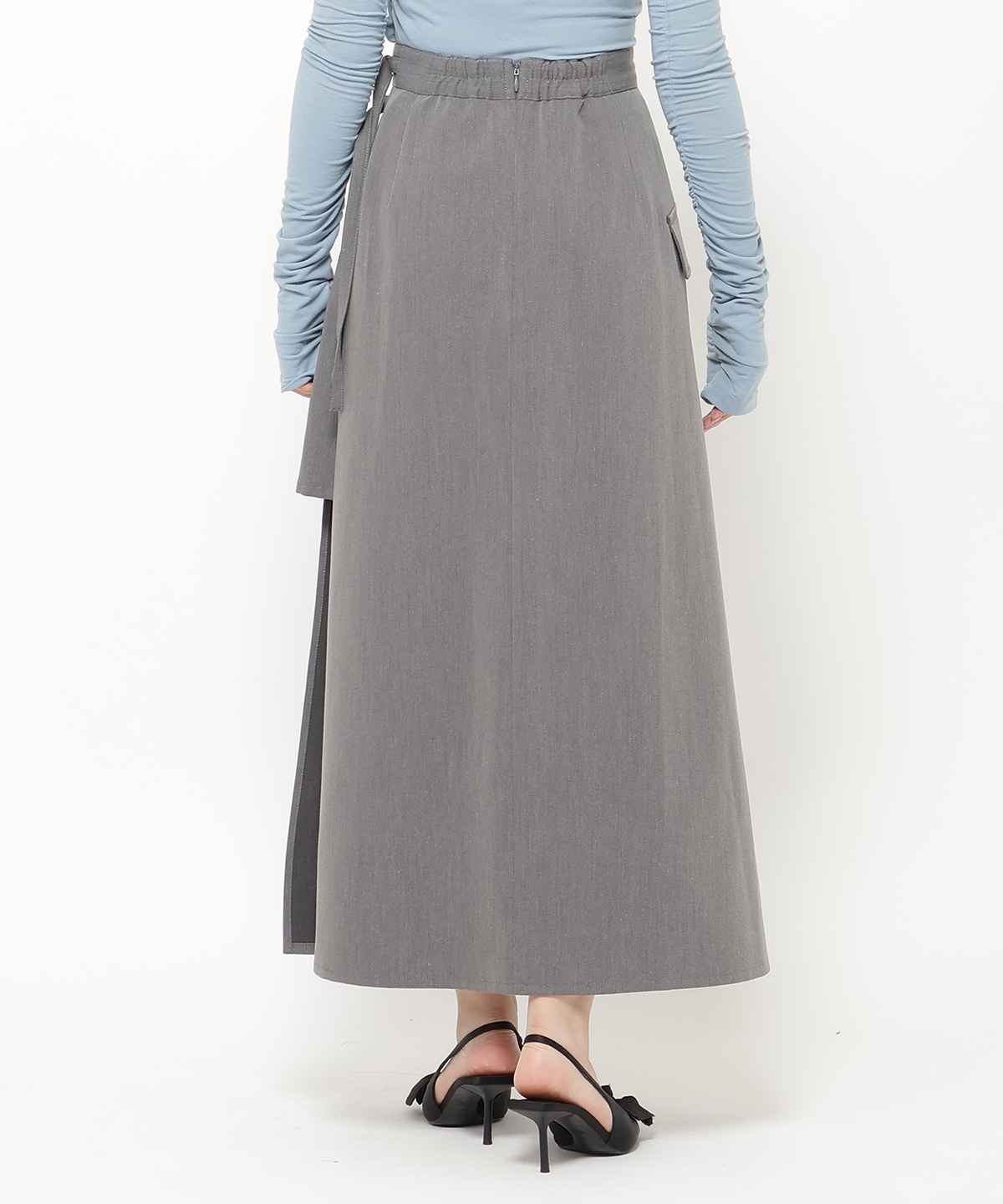 アシメソフトプリーツスカート