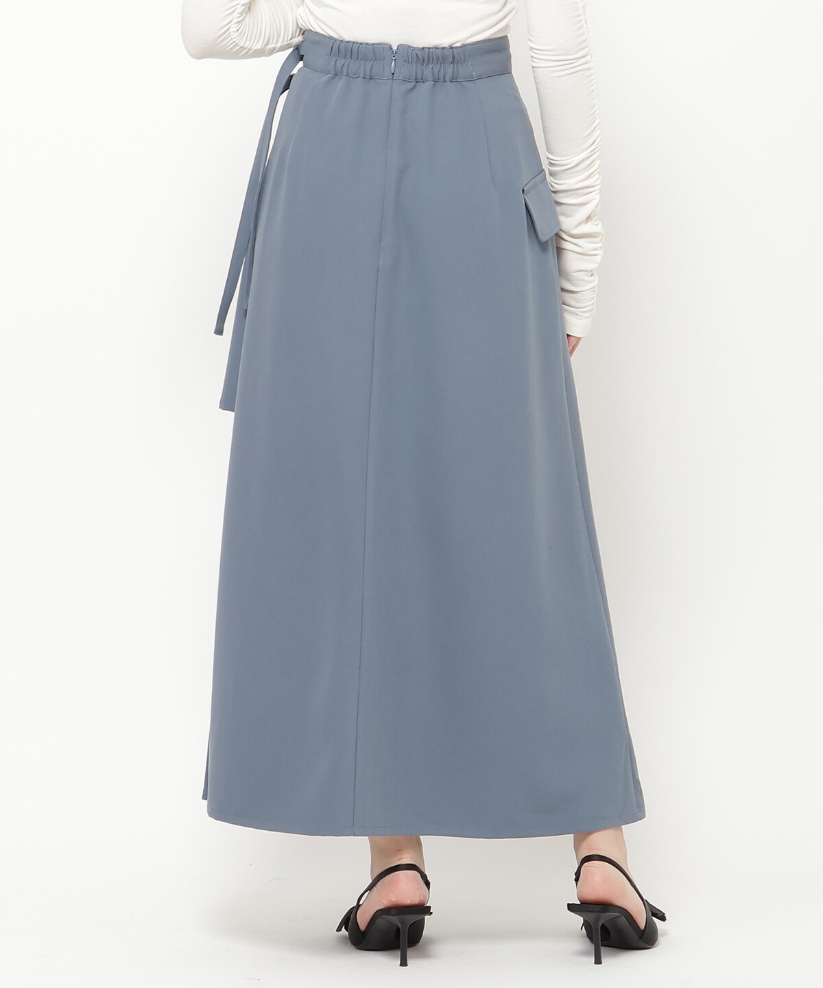 アシメソフトプリーツスカート