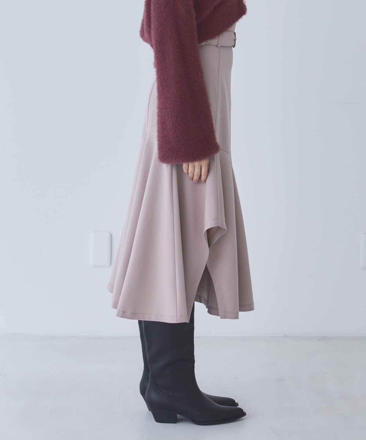 アシメフレアスカート