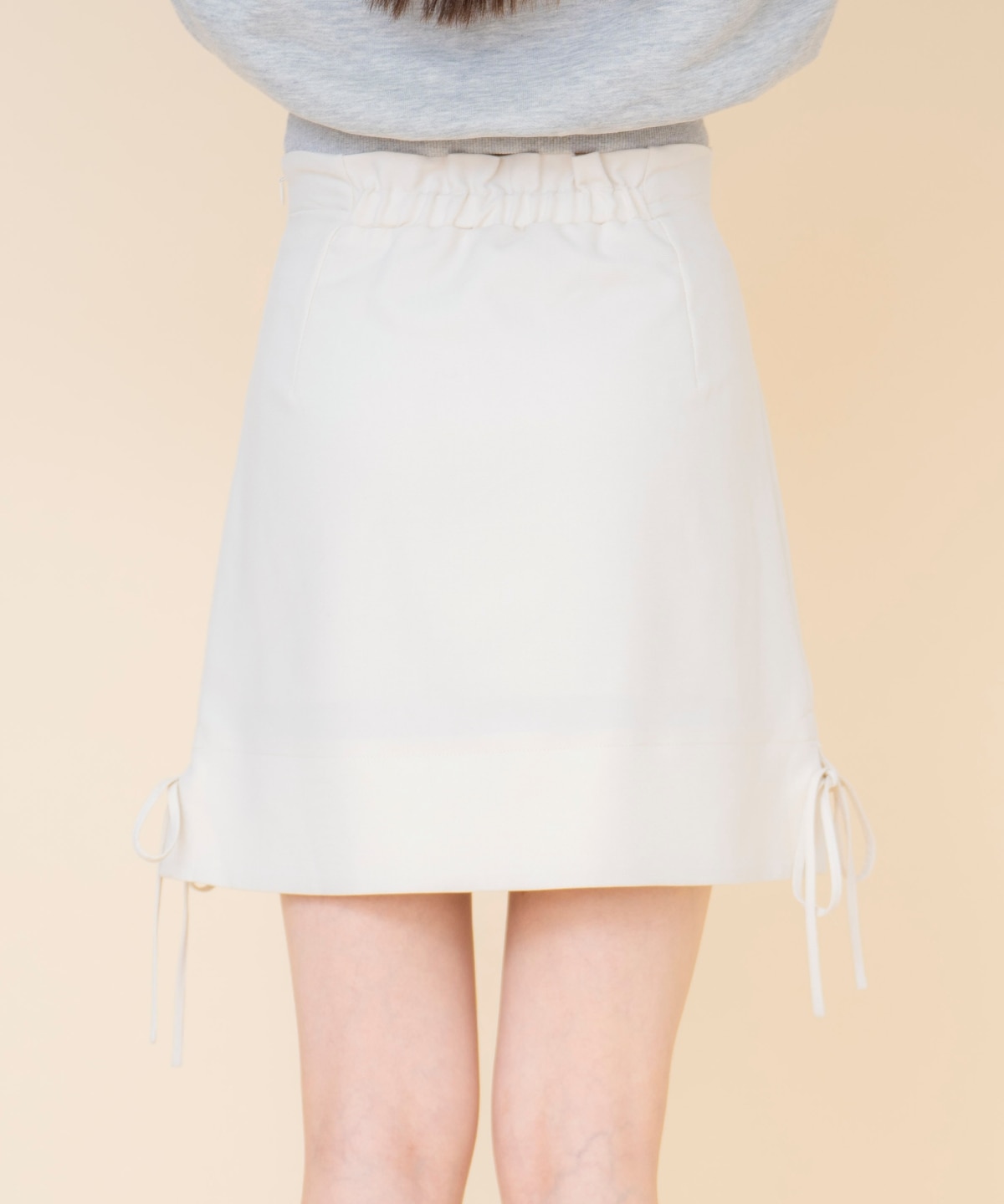 フロントボタンミニスカート