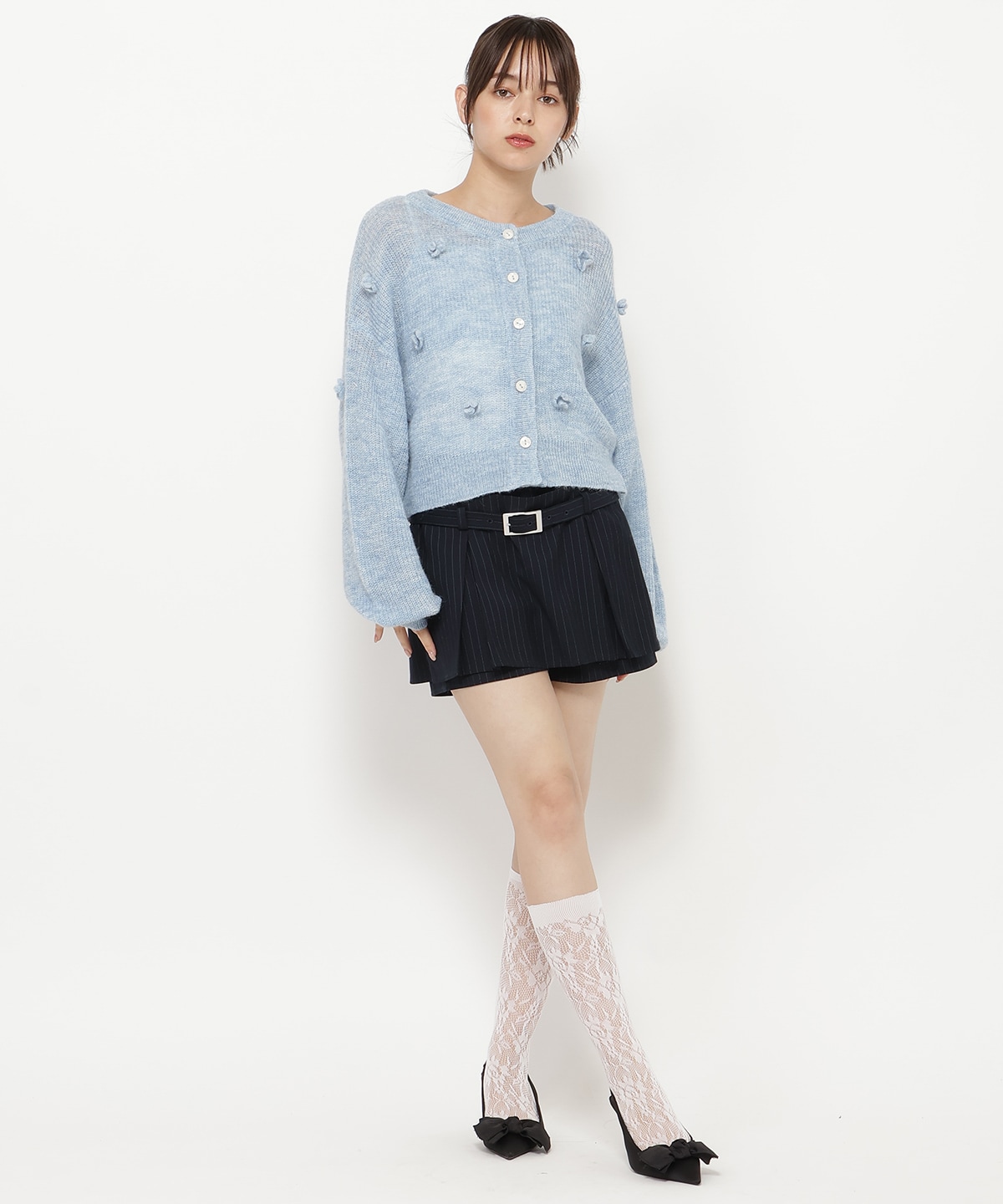 レイヤードデザインベルティッドショートパンツ