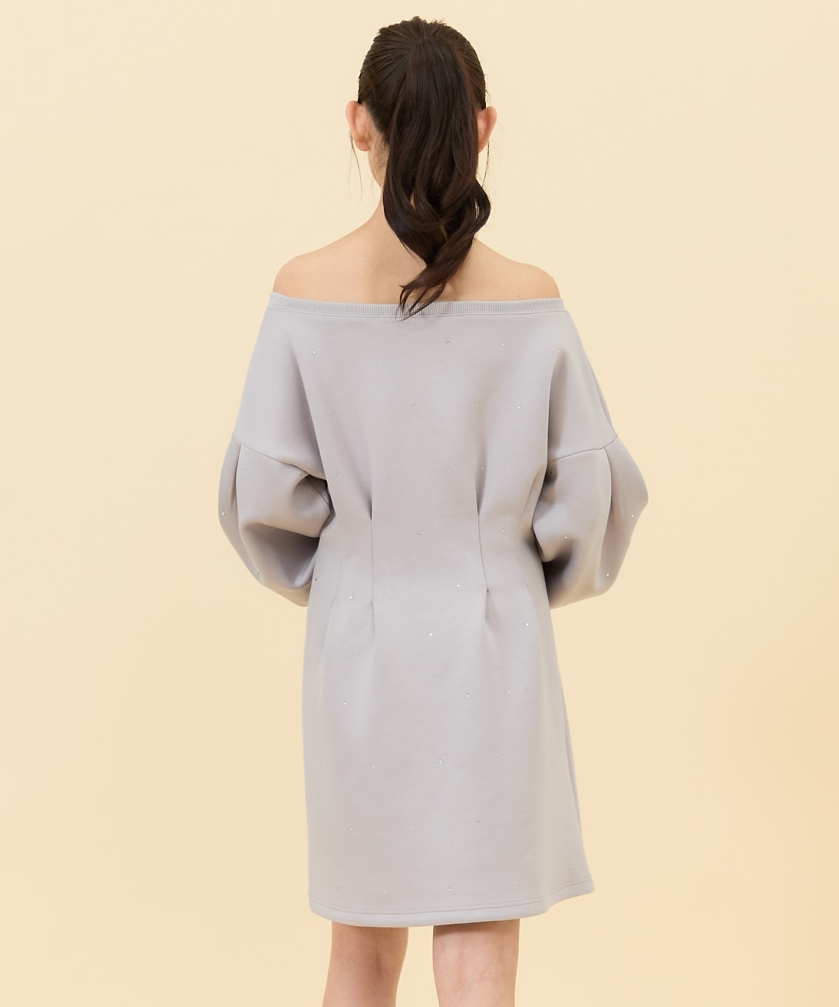 ラインストーンミニワンピース