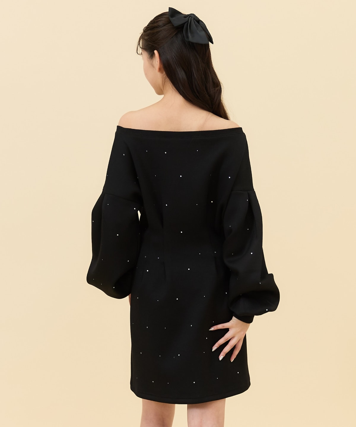 ラインストーンミニワンピース