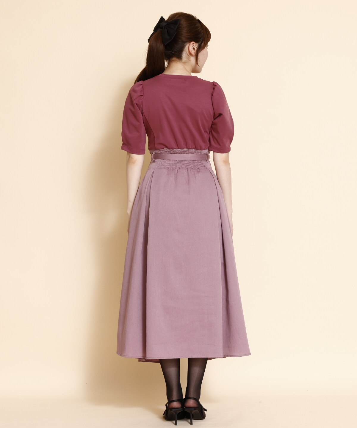 コルセットデザインドッキングワンピース