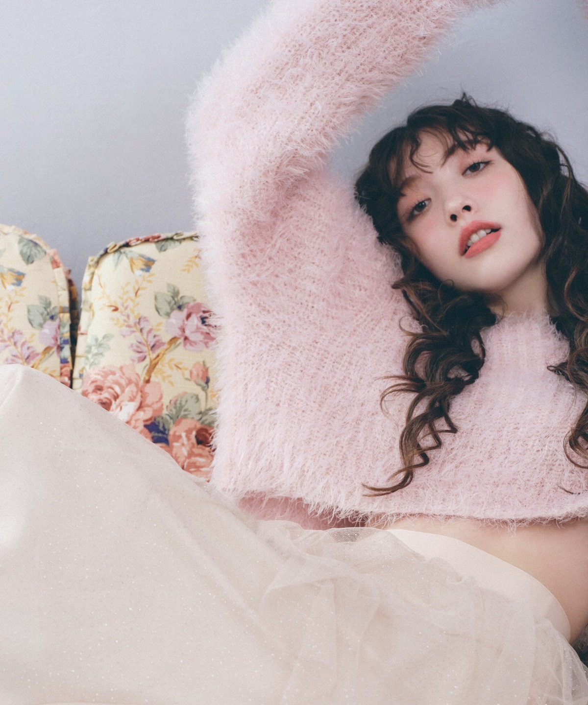 ラメチュールアシメティアードスカート