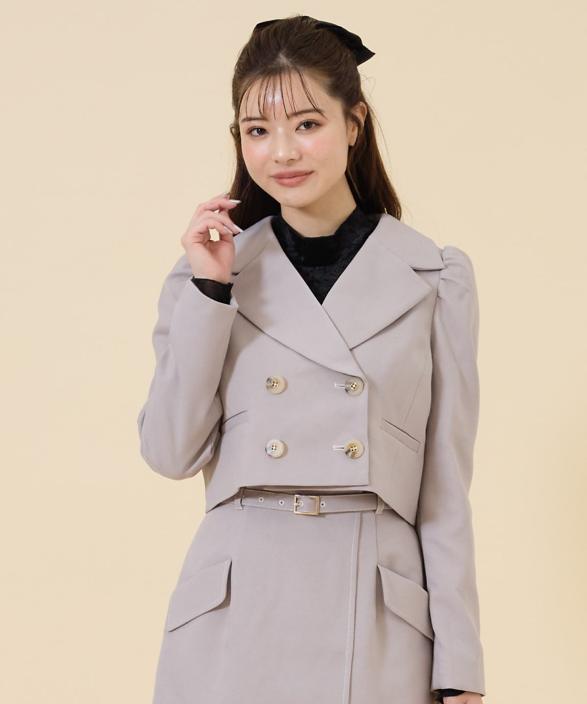 【セットアップ可能】ウーリッシュショートダブルジャケット