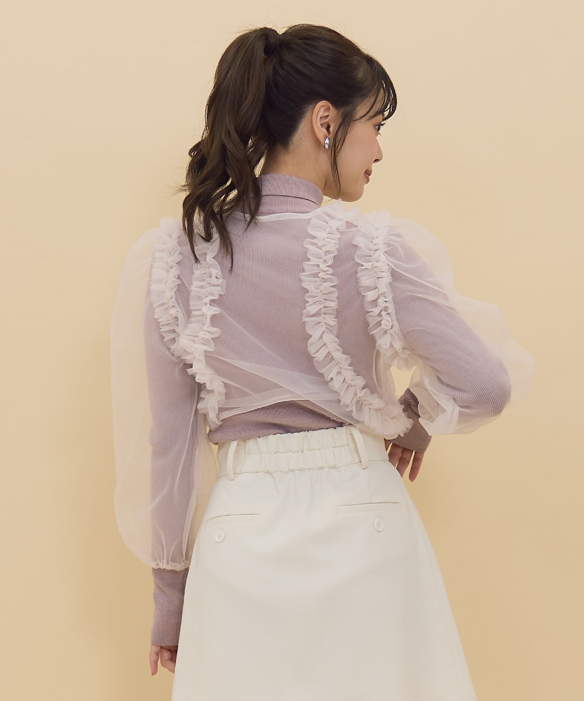 チュールボレロニット＆プルオーバーセット