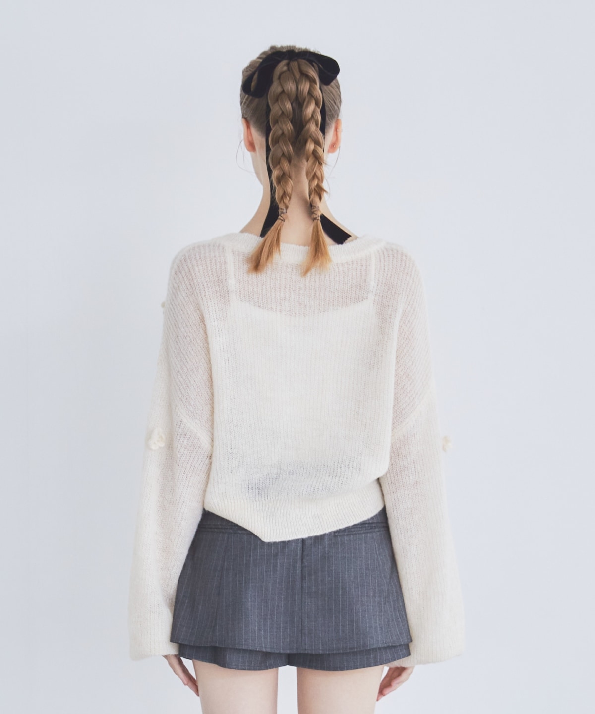 クロシェフラワーカーディガン