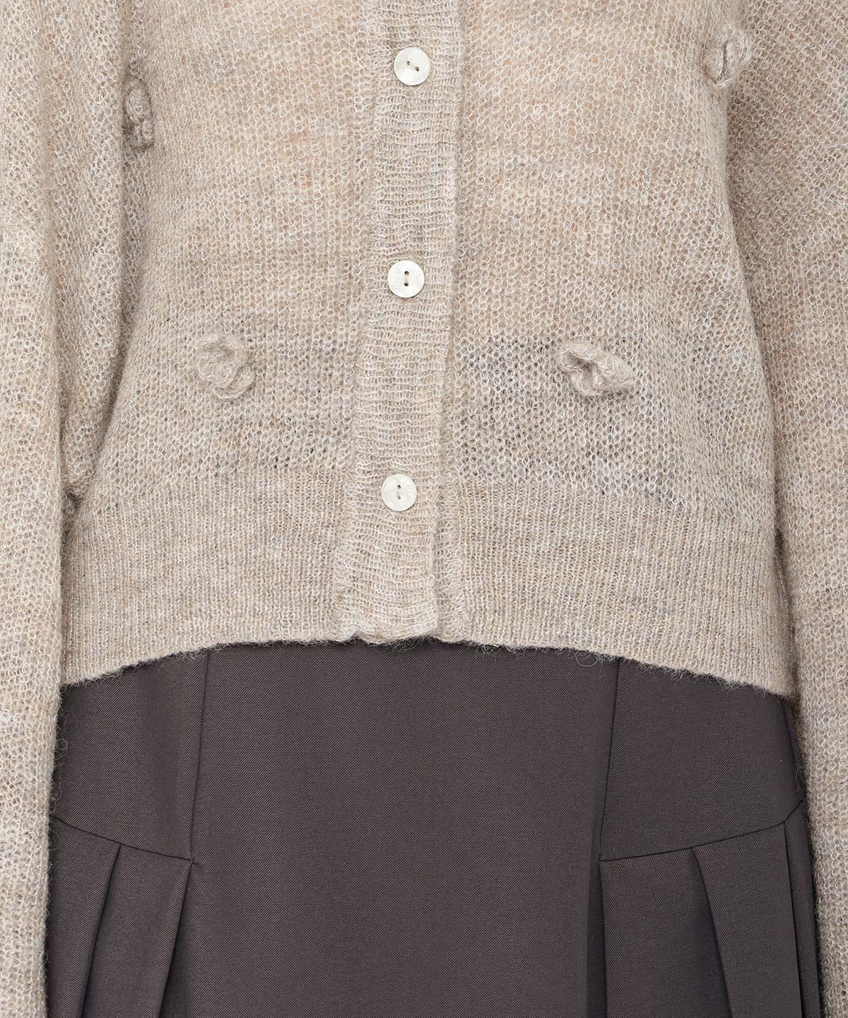 クロシェフラワーカーディガン