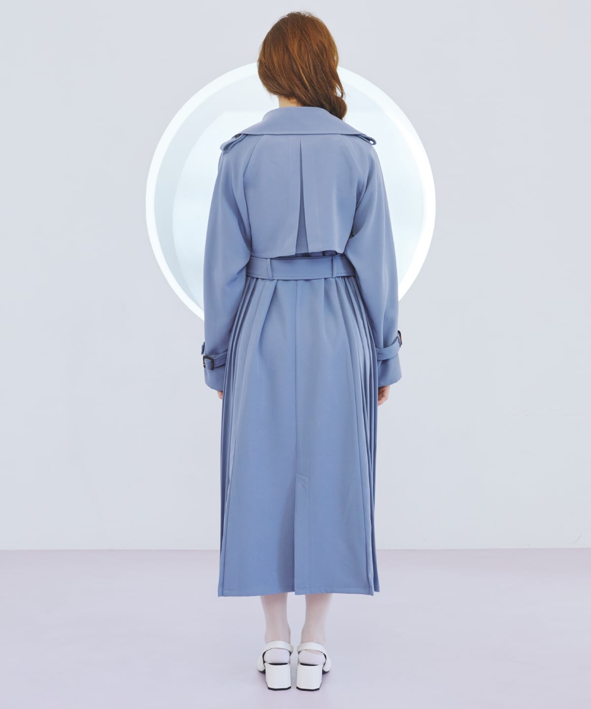 3WAYサイドプリーツトレンチコート