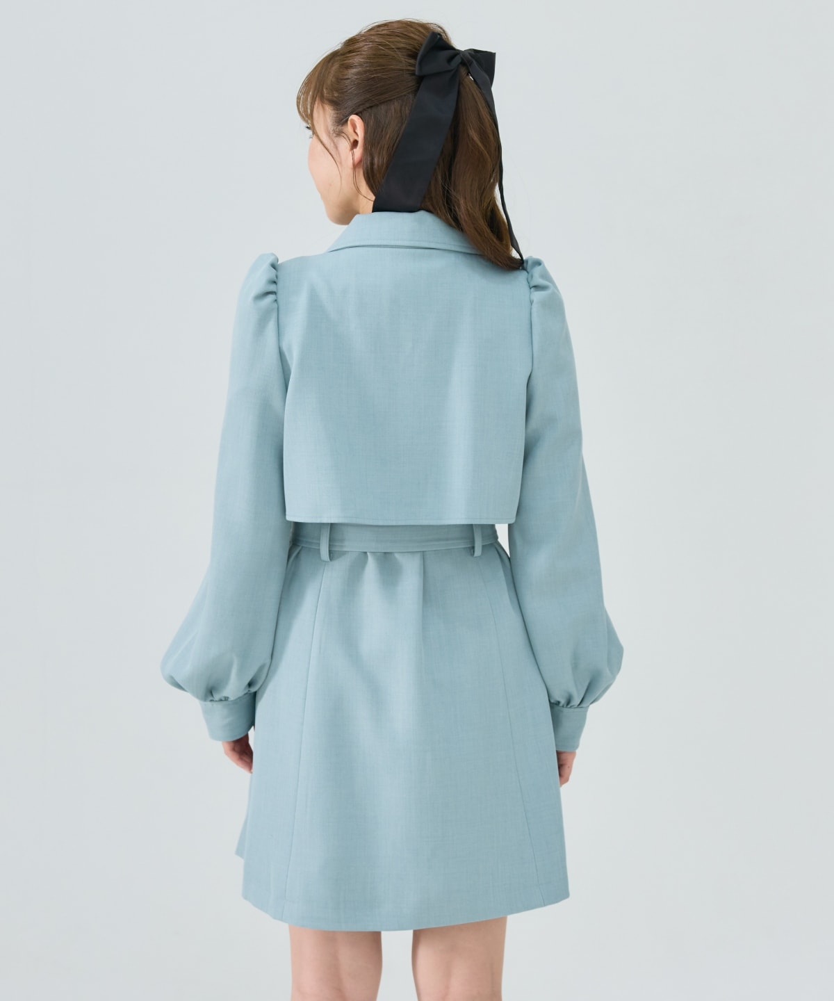 パフスリーブミニトレンチコート